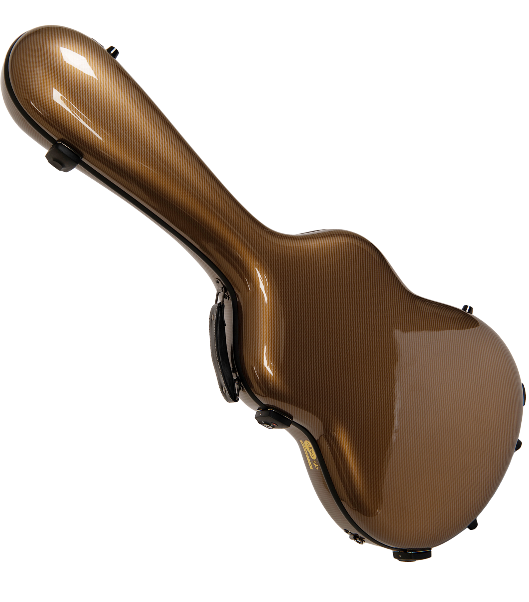 Glasfaser-Gitarrenkoffer für klassische Gitarre, Flamenco-Gitarre,  Black Gloss