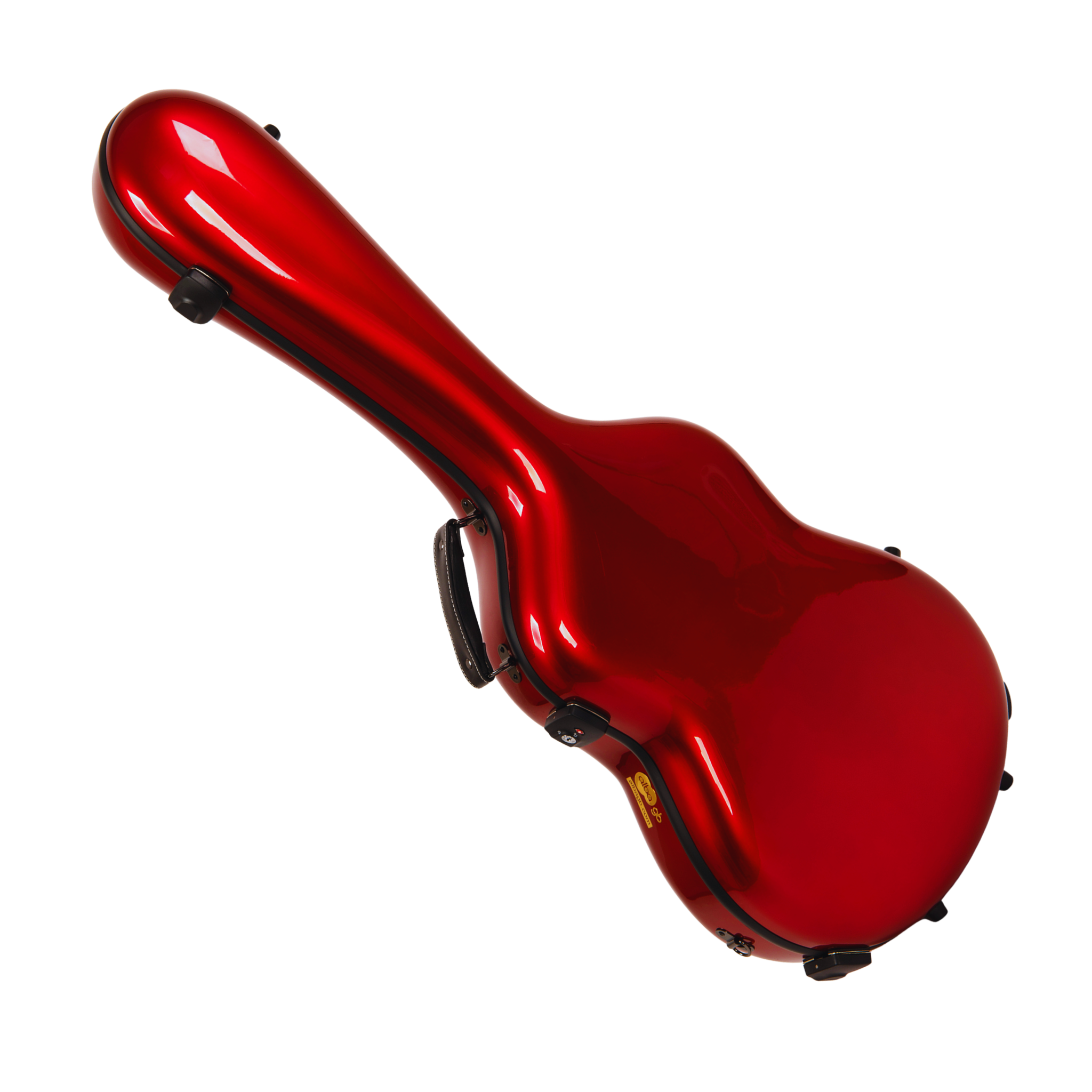 Fiber Glass Alba Guitar Case Red Gloss For Classical Guitar Acoustic, Flamenco guitar case