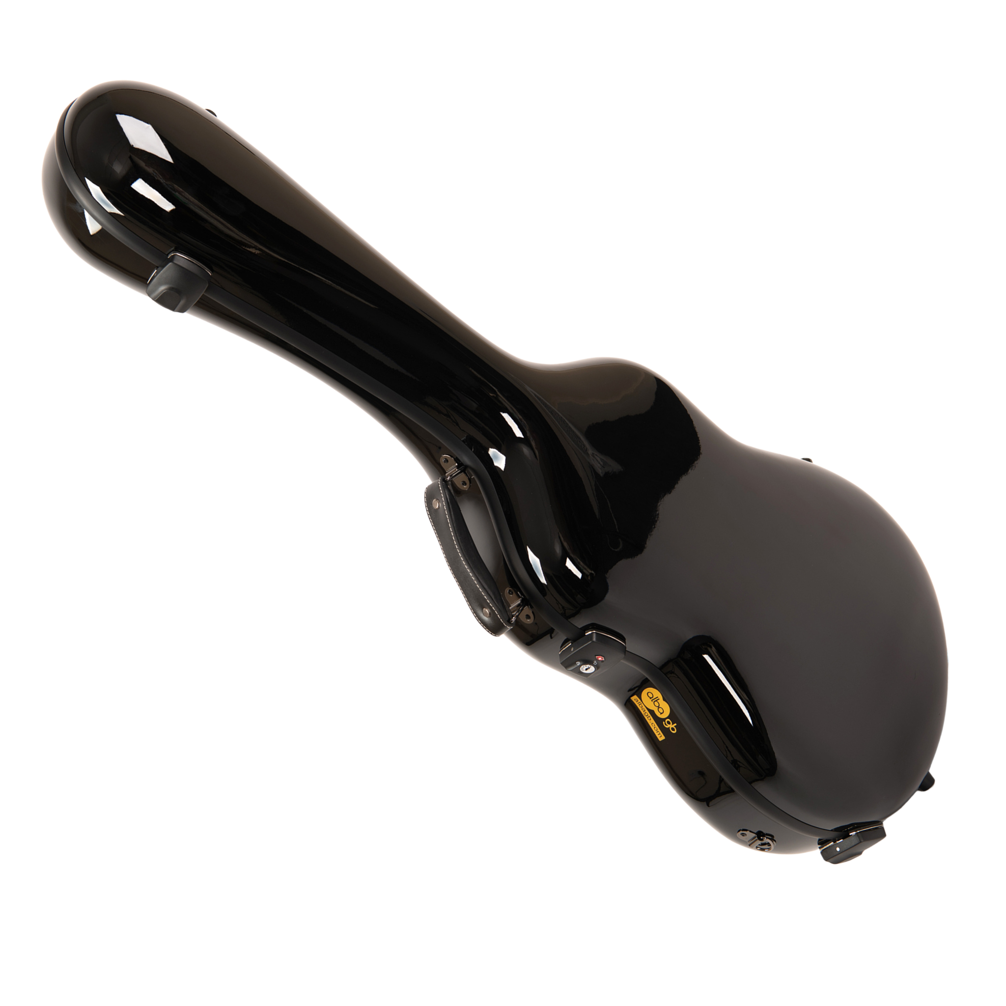 Alba GB Fiber glass Case Black Gloss for Classical Guitar Acoustic, Flamenco guitar case