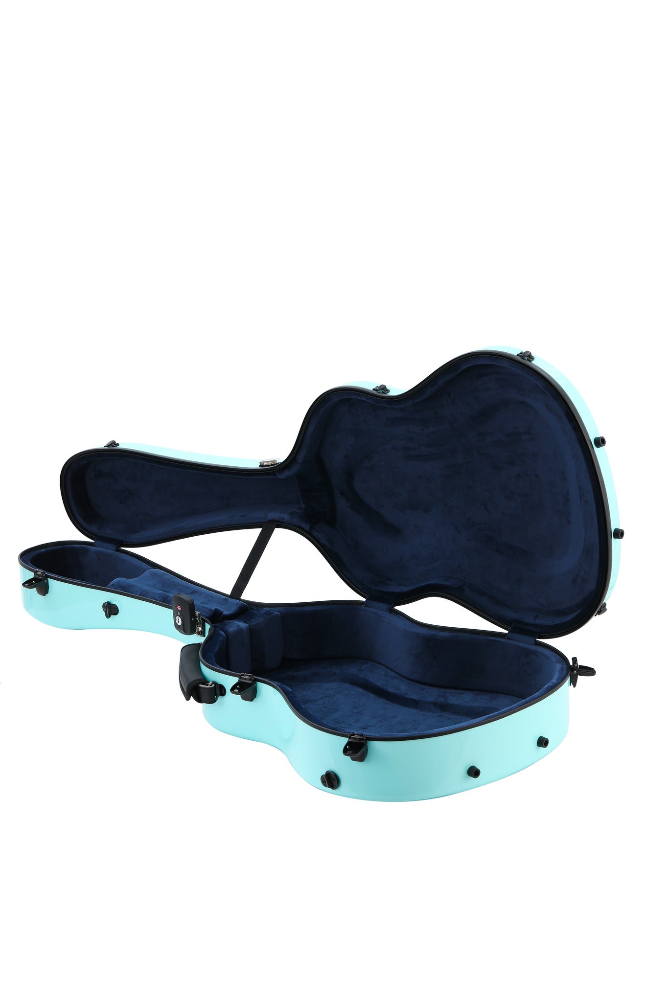 Alba Guitar Beads Case Tiffany Carbon Pattern Gloss für klassische Gitarre, Akustikgitarre, Flamenco-Gitarrenkoffer