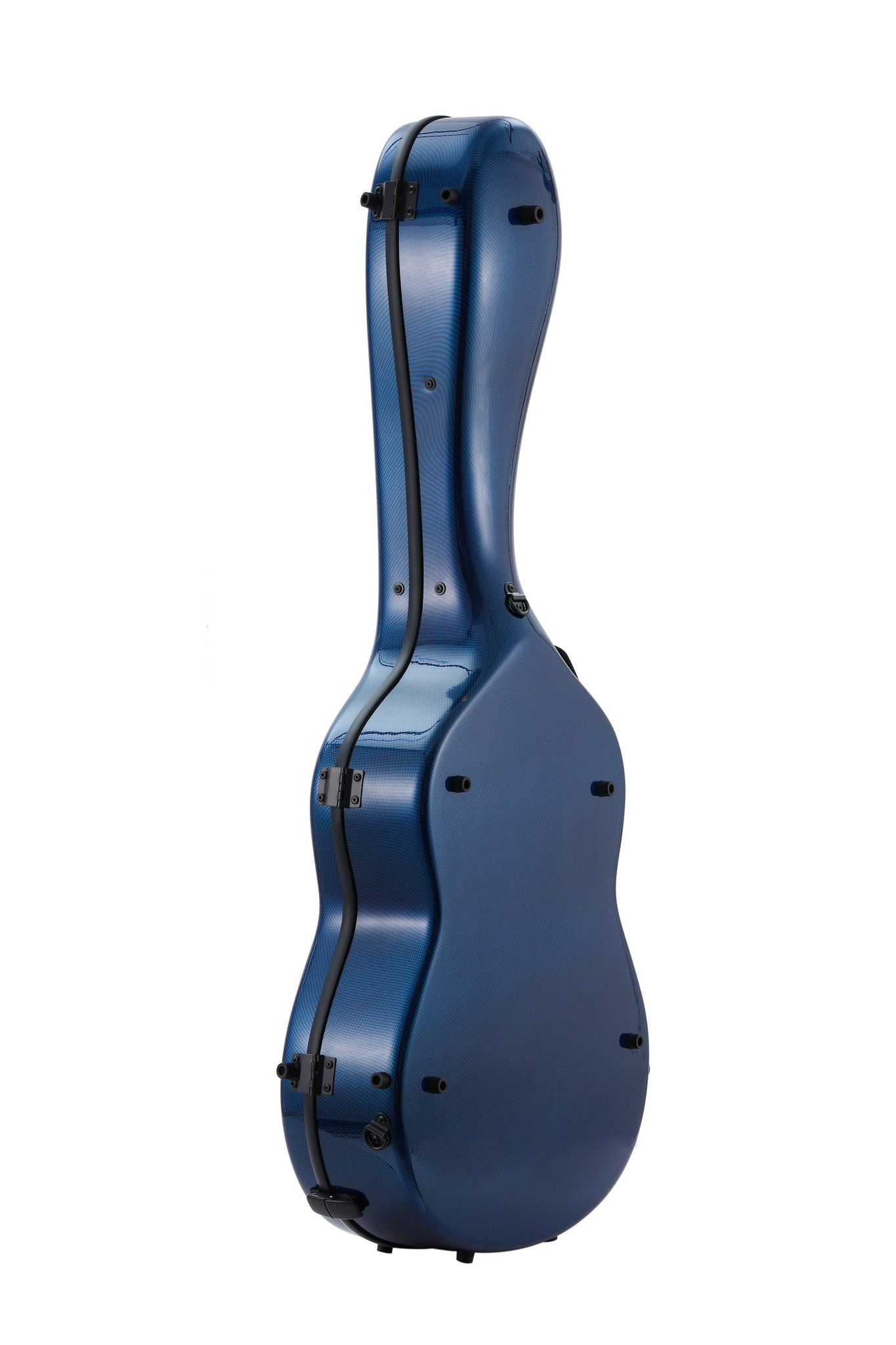 Custodia Alba Guitar Beads, motivo carbonio blu lucido, per chitarra classica, acustica, chitarra flamenco