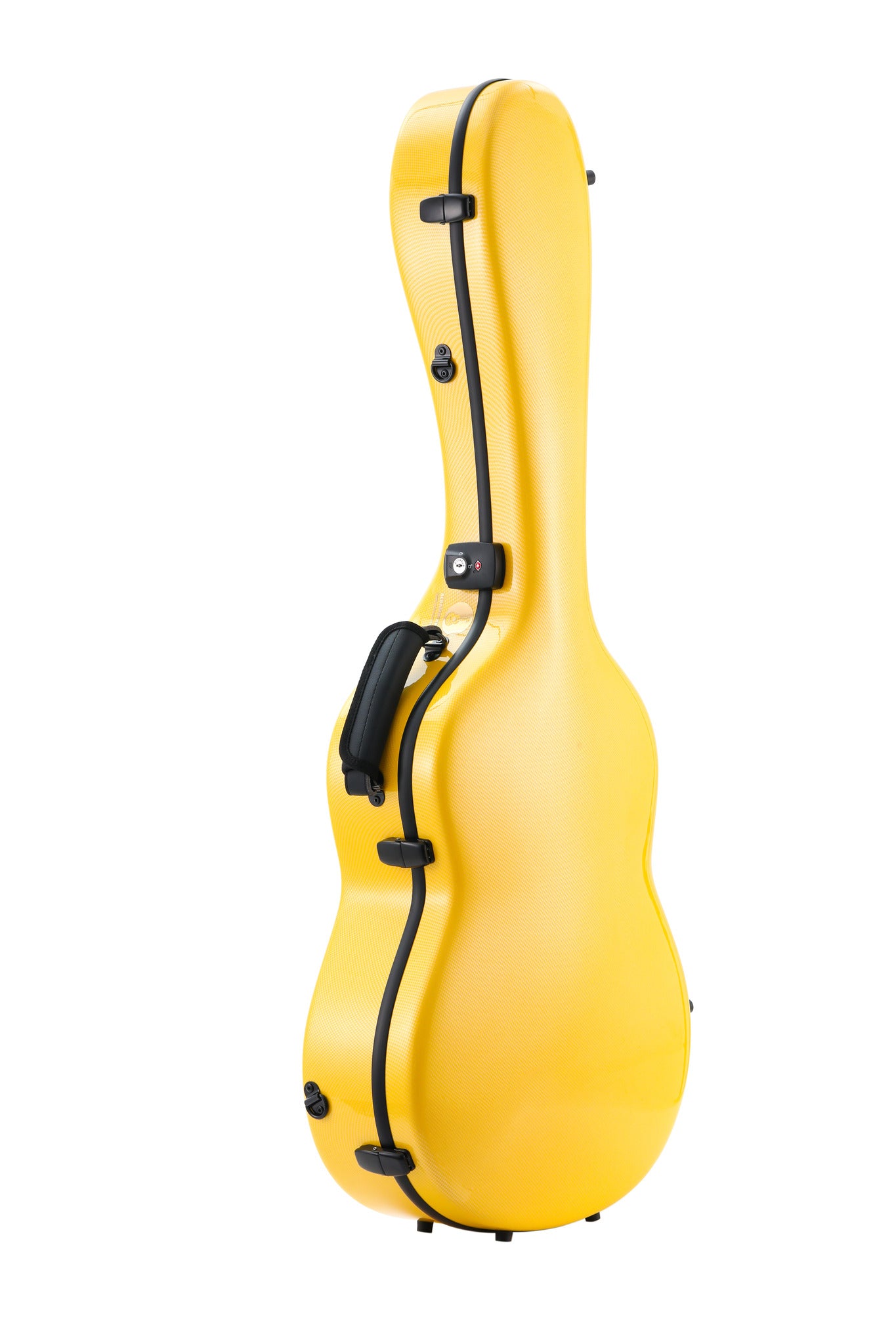 Alba Guitar Beads Case Yellow Carbon Pattern Gloss for Classical Guitar Acoustic, Flamenco guitar case