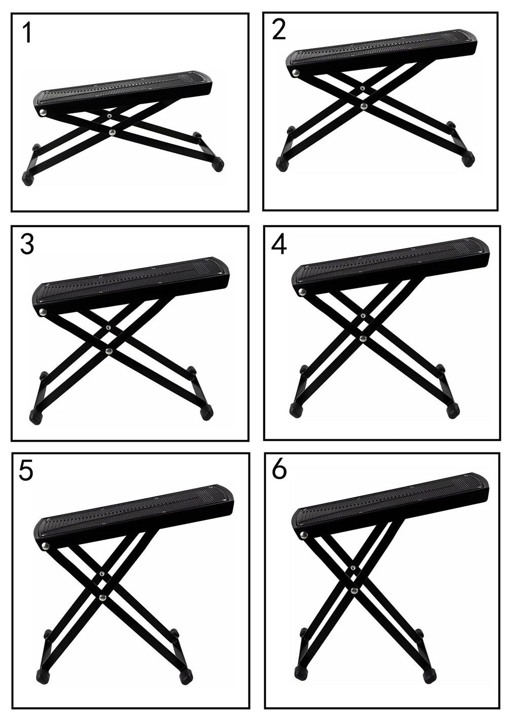 Alba Guitar Beads 6 Stage Foot Rest, Foot Stool for Classical guitar and for Flamenco guitar.