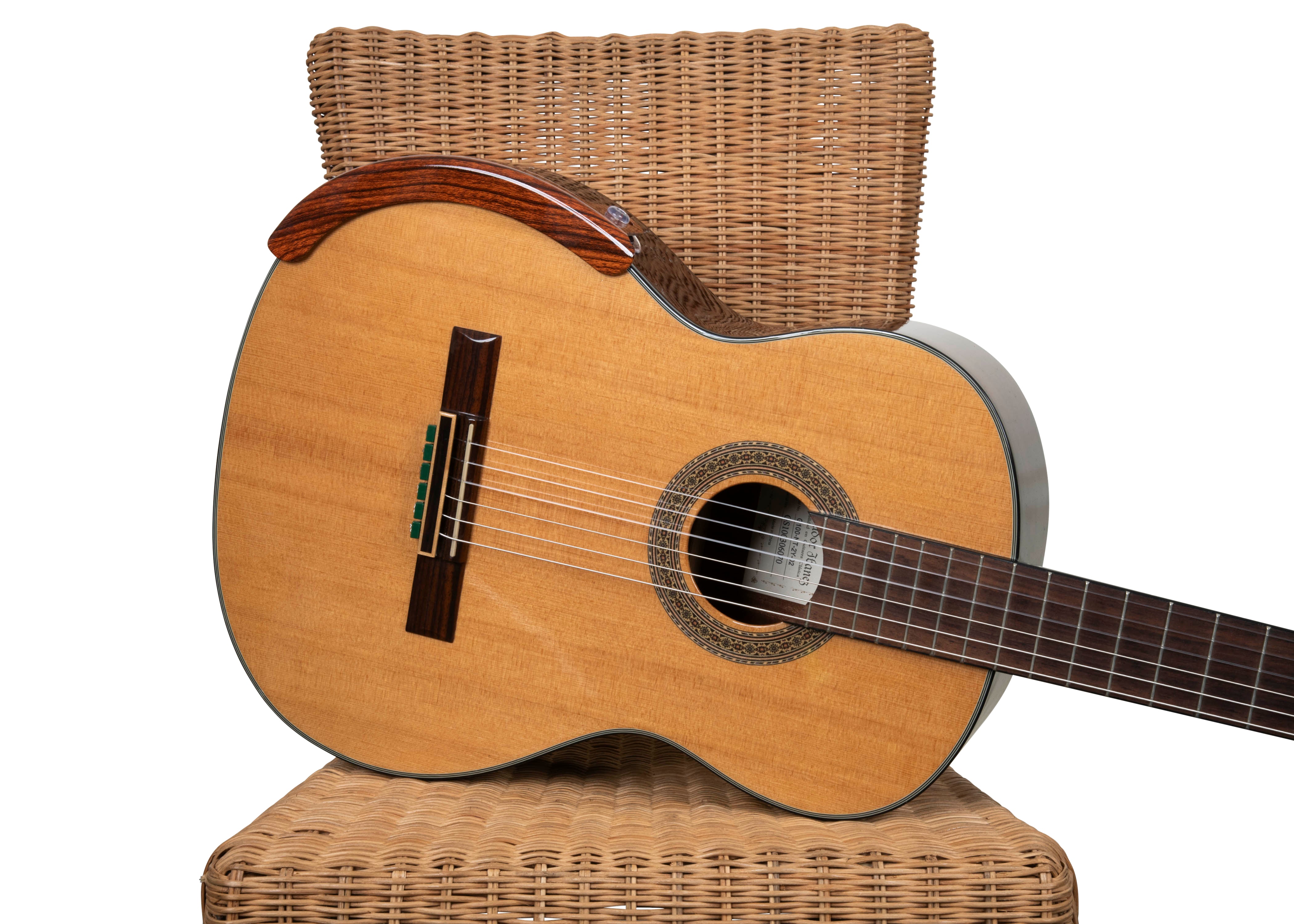 Armlehne für klassische Gitarre, hellbraun Akustik, Armlehne für Flamenco-Gitarre Alba Guitar Armrest