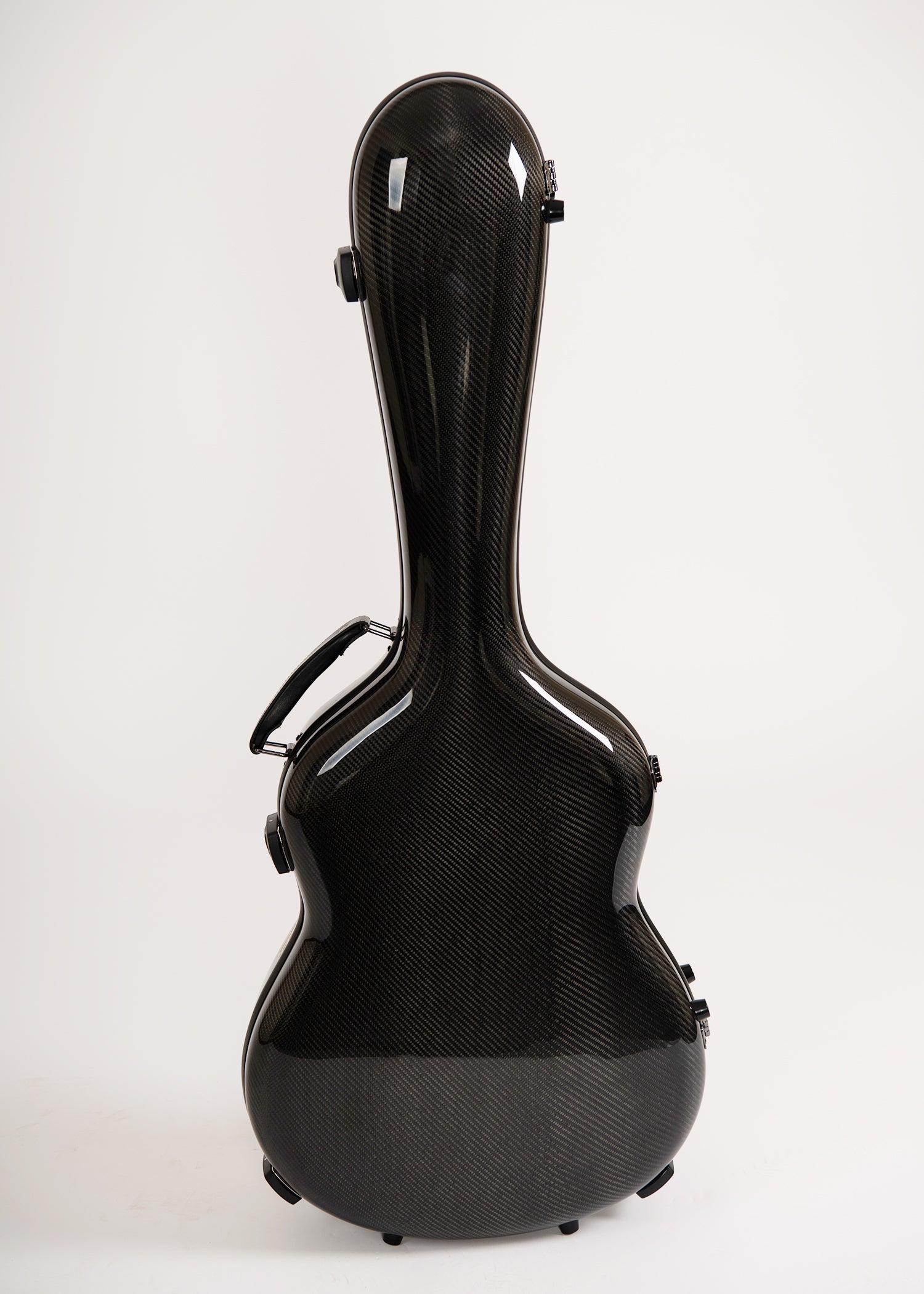 Alba Guitar Beads Etui Noir Carbone Brillant pour Guitare Classique Acoustique, Etui Guitare Flamenco