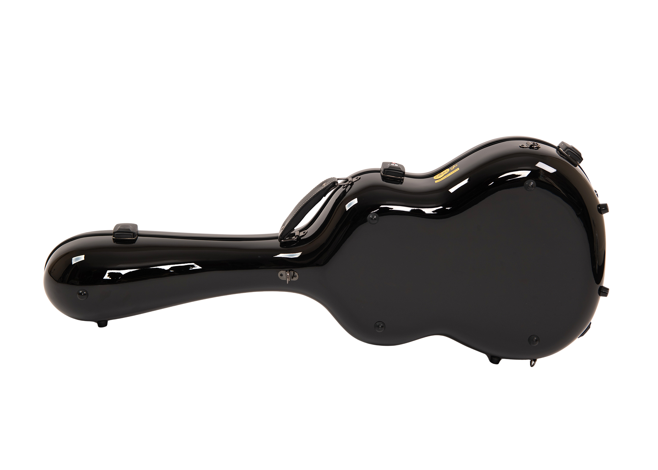 Alba GB Fiber glass Case Black Gloss for Classical Guitar Acoustic, Flamenco guitar case