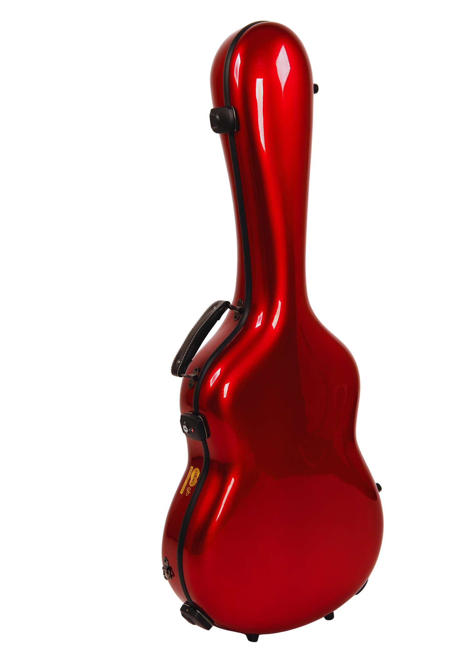 Estuche Carbono Rojo Brillo para Guitarra Clásica Acústica, Guitarra Flamenca