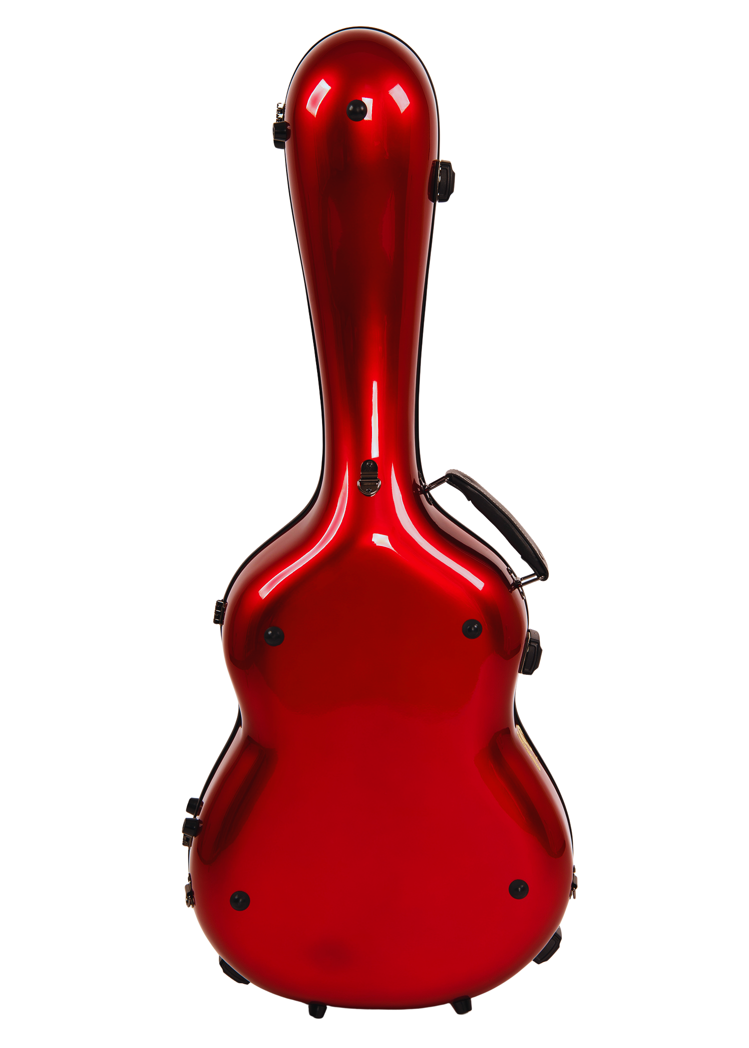 Estuche Carbono Rojo Brillo para Guitarra Clásica Acústica, Guitarra Flamenca
