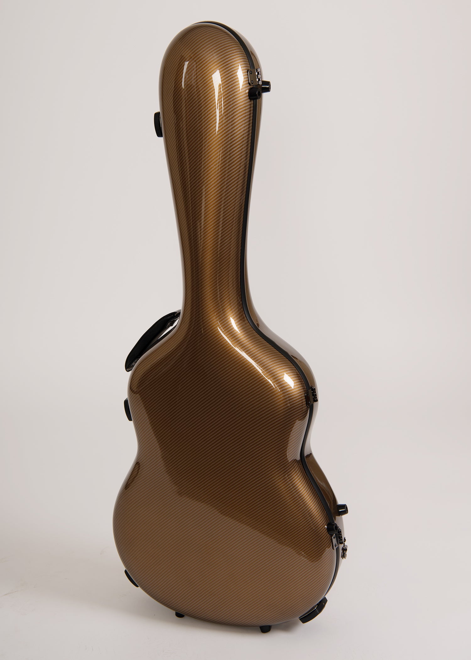 Glasfaser-Gitarrenkoffer für klassische Gitarre, Flamenco-Gitarre,  Black Gloss