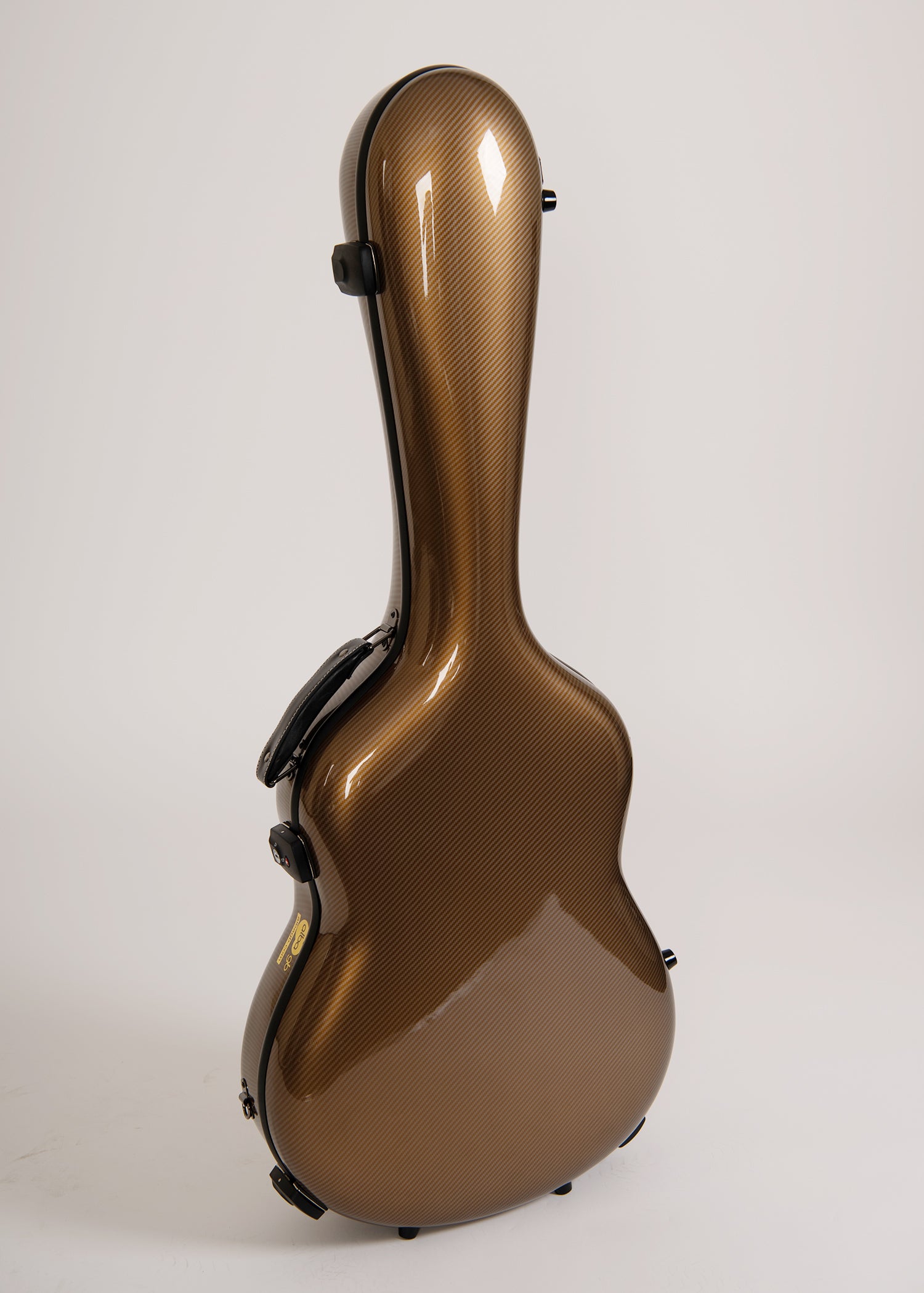 Glasfaser-Gitarrenkoffer für klassische Gitarre, Flamenco-Gitarre,  Black Gloss