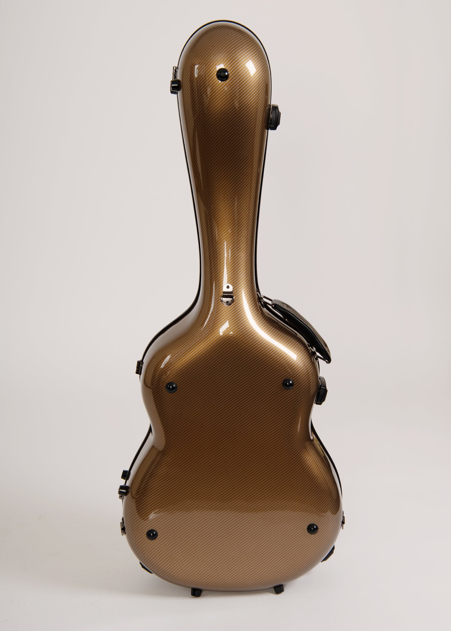 Glasfaser-Gitarrenkoffer für klassische Gitarre, Flamenco-Gitarre,  Black Gloss