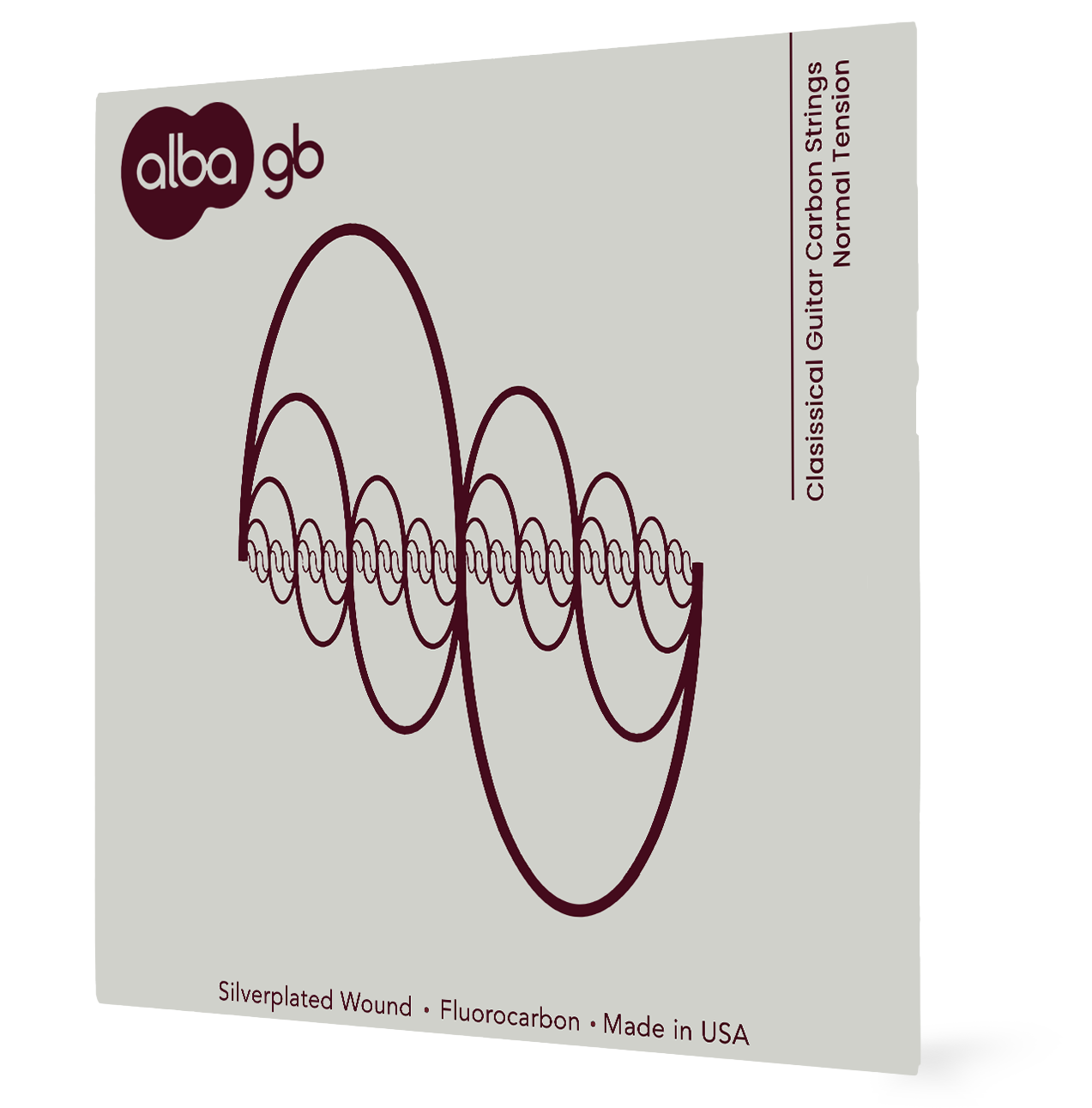 Alba GB – Corde in nylon per chitarra classica – Tensione normale + Bundle con beads bianche