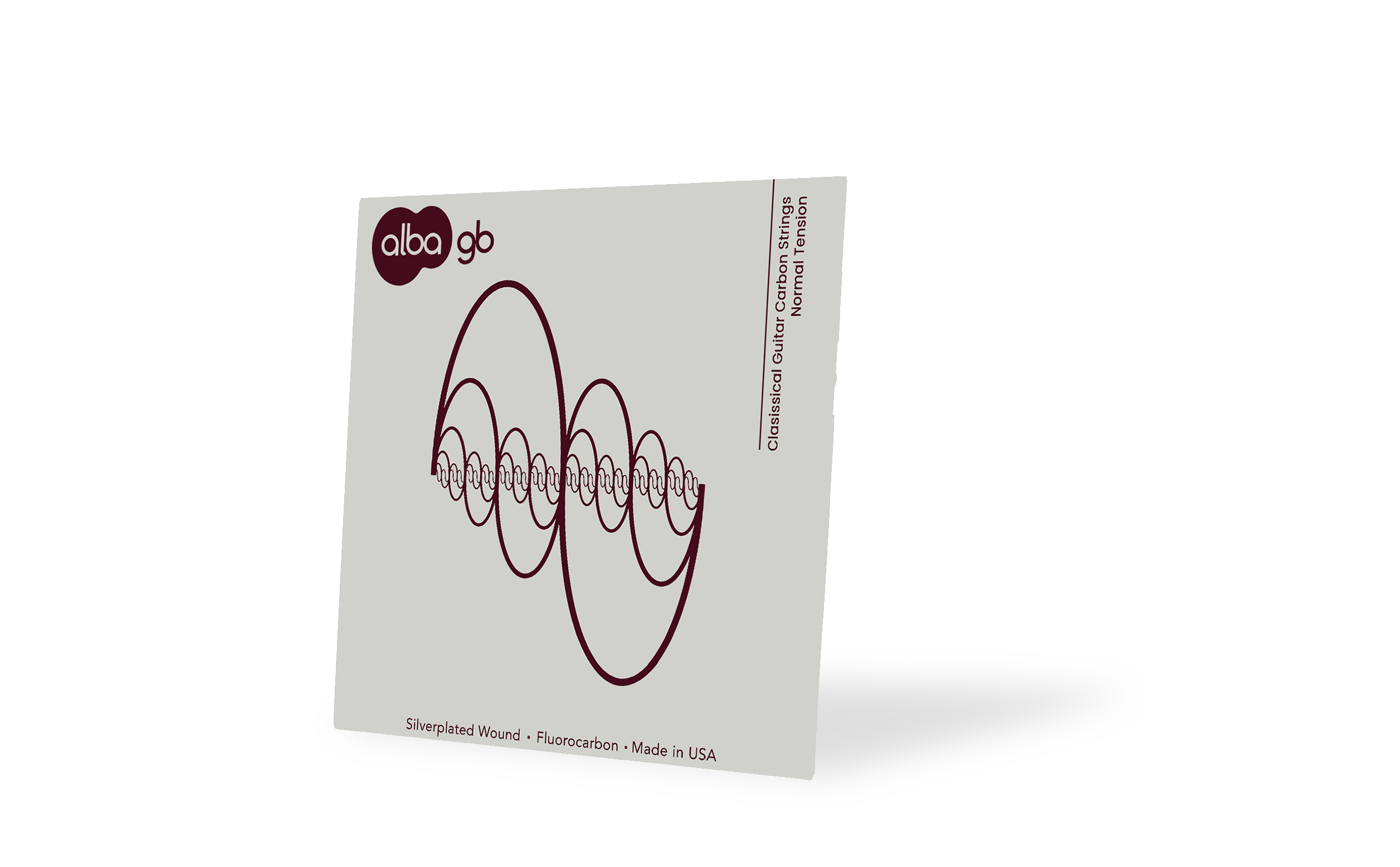 Alba GB – Corde in nylon per chitarra classica – Tensione normale + Bundle con beads bianche