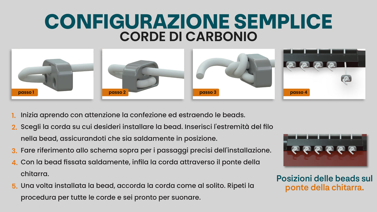 Corde in carbonio — Metodo 1