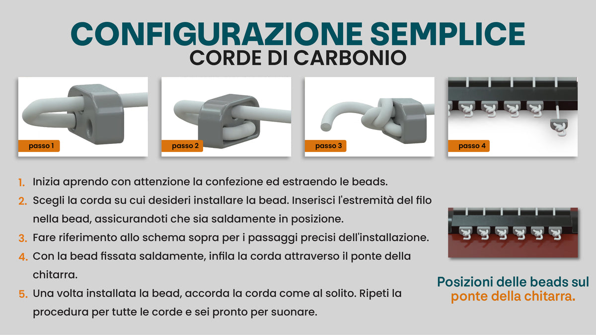 Corde in carbonio — Metodo 2