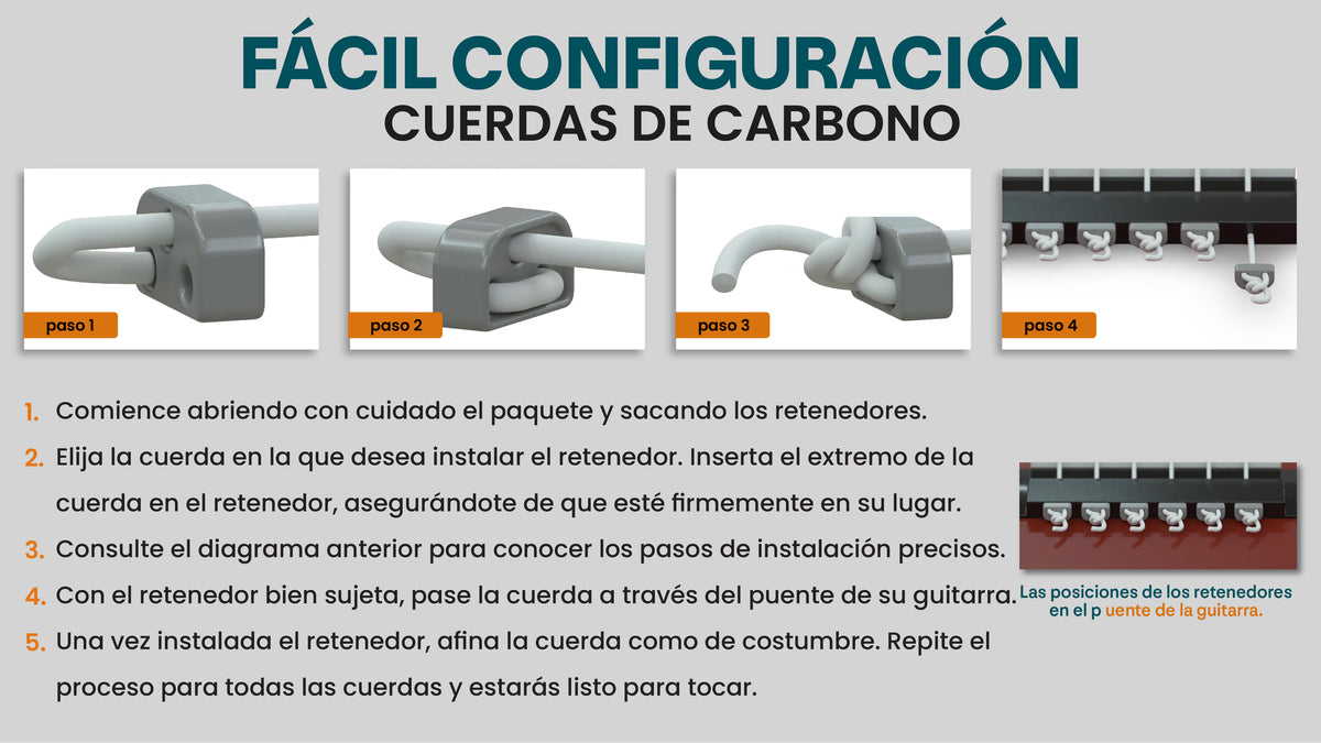 Cuerdas de carbono — Método 2