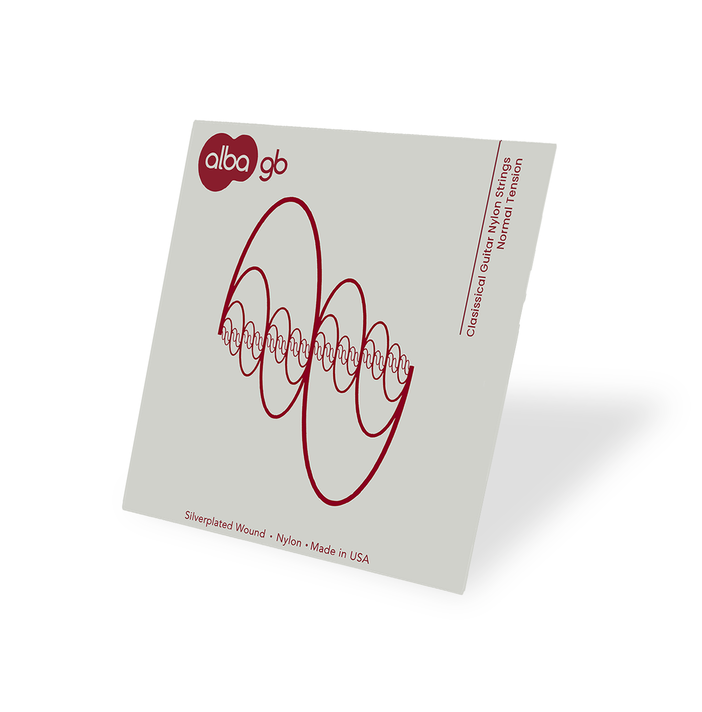 Alba GB - Classical Guitar Nylon Strings - Normal Tension - Silverplated Wound - Nylon - Made in USA
