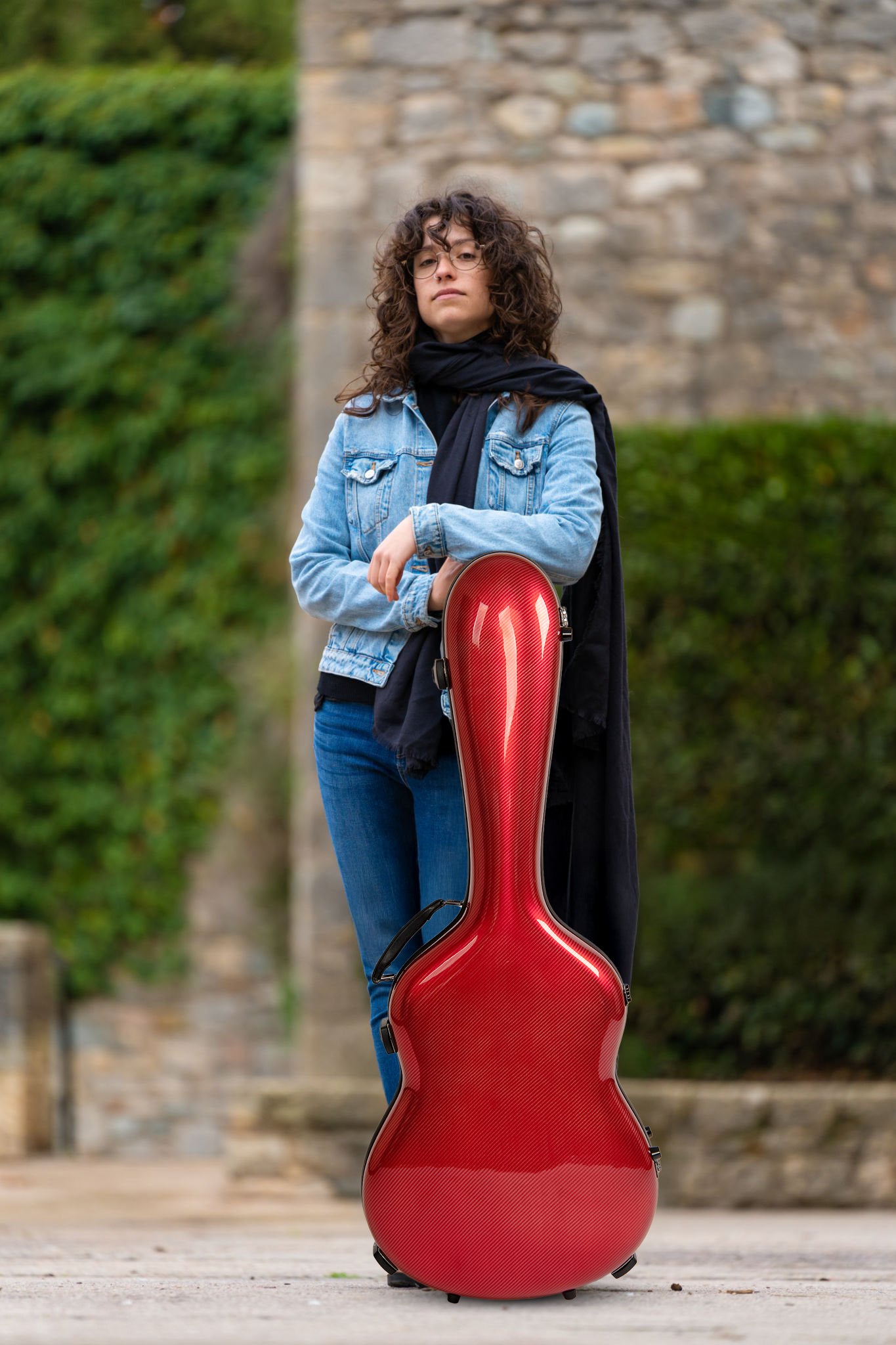 Estuche fibra de vidrio Negro Brillo para Guitarra Clásica Acústica, Guitarra Flamenca