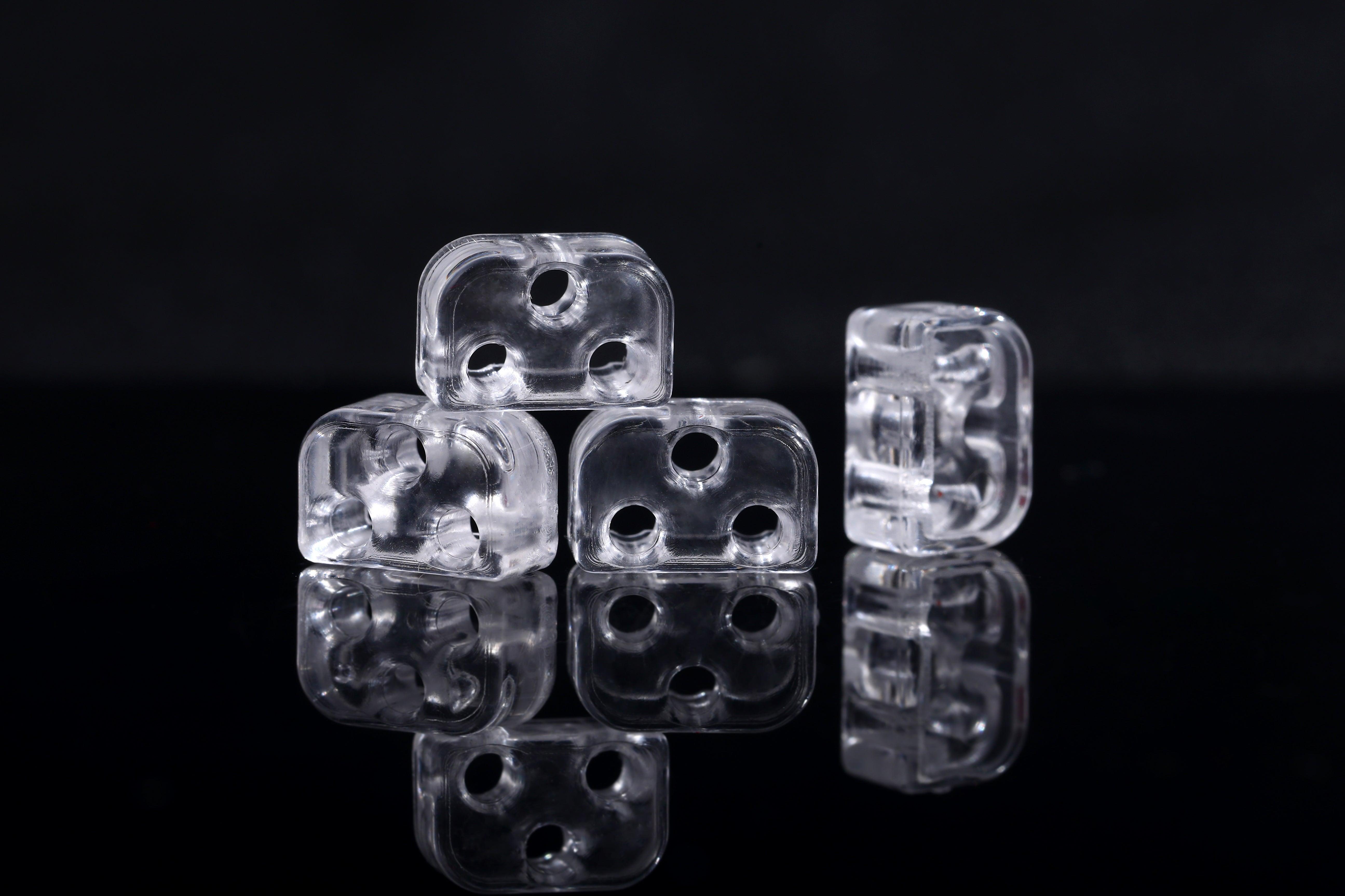 Transparent Gloss Classical Flamenco Acoustic Nylon Guitar Bridge Beads String Tie Blocks - mackazie