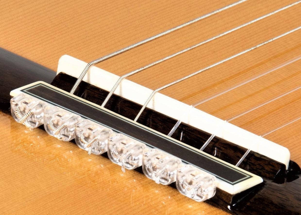 Transparent Gloss Classical Flamenco Acoustic Nylon Guitar Bridge Beads String Tie Blocks - mackazie