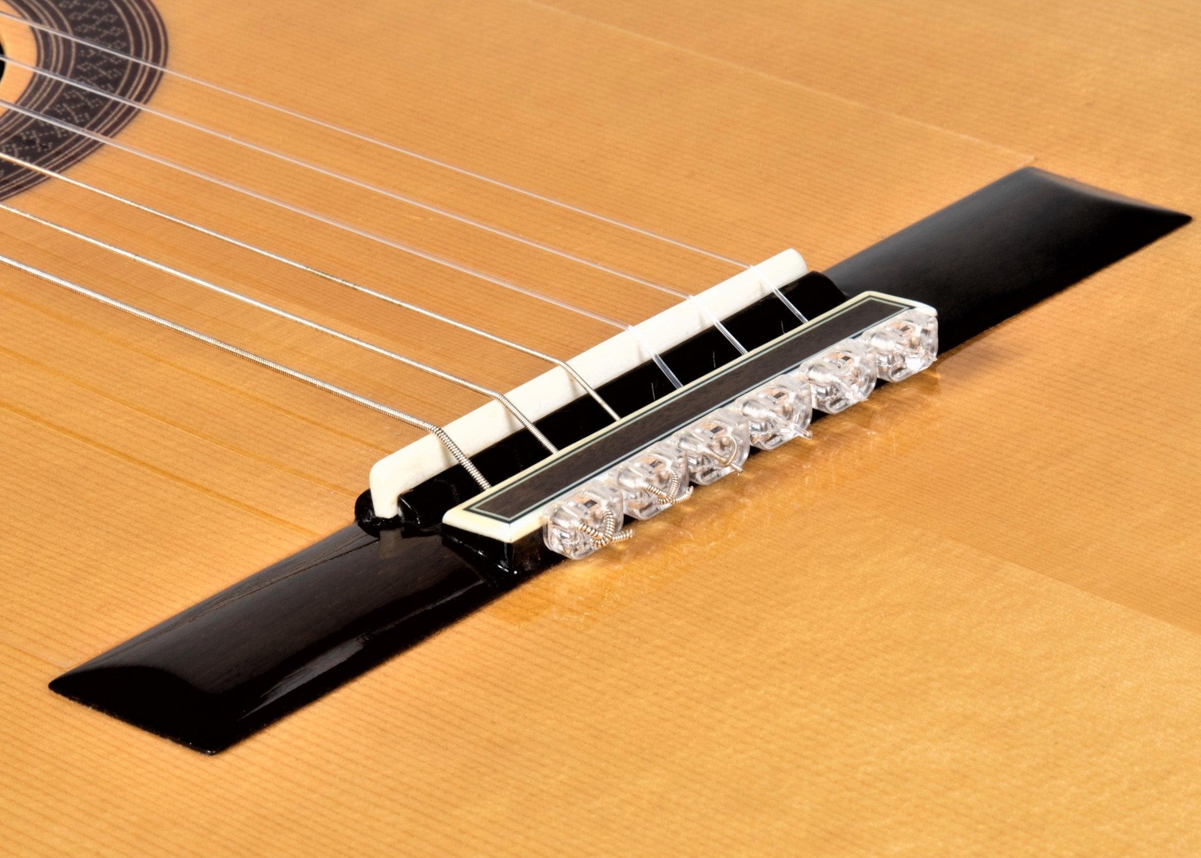 Transparent Gloss Classical Flamenco Acoustic Nylon Guitar Bridge Beads String Tie Blocks - mackazie