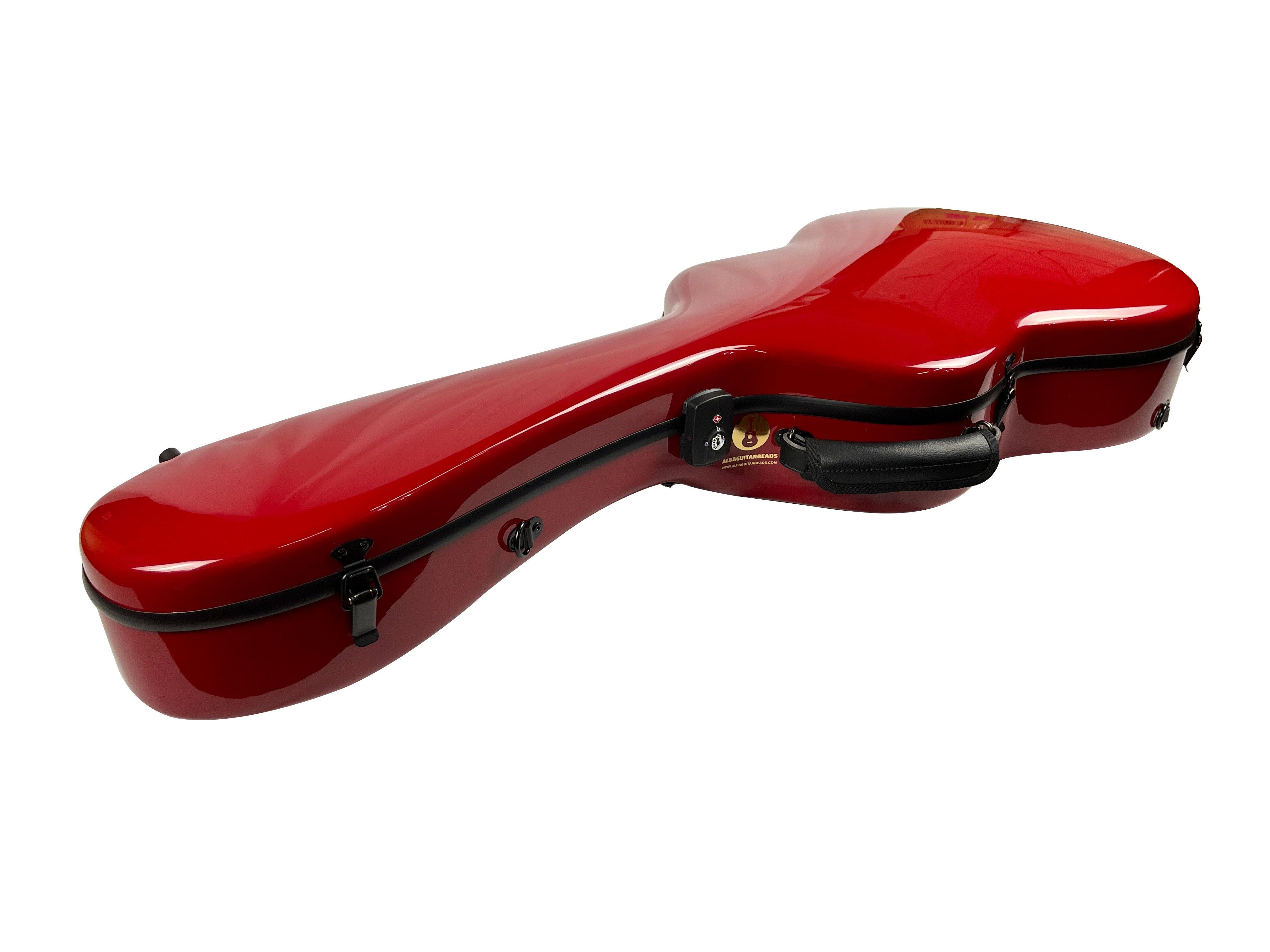Carbon Case for Classical Guitar Acoustic, Flamenco guitar, Red Gloss - mackazie