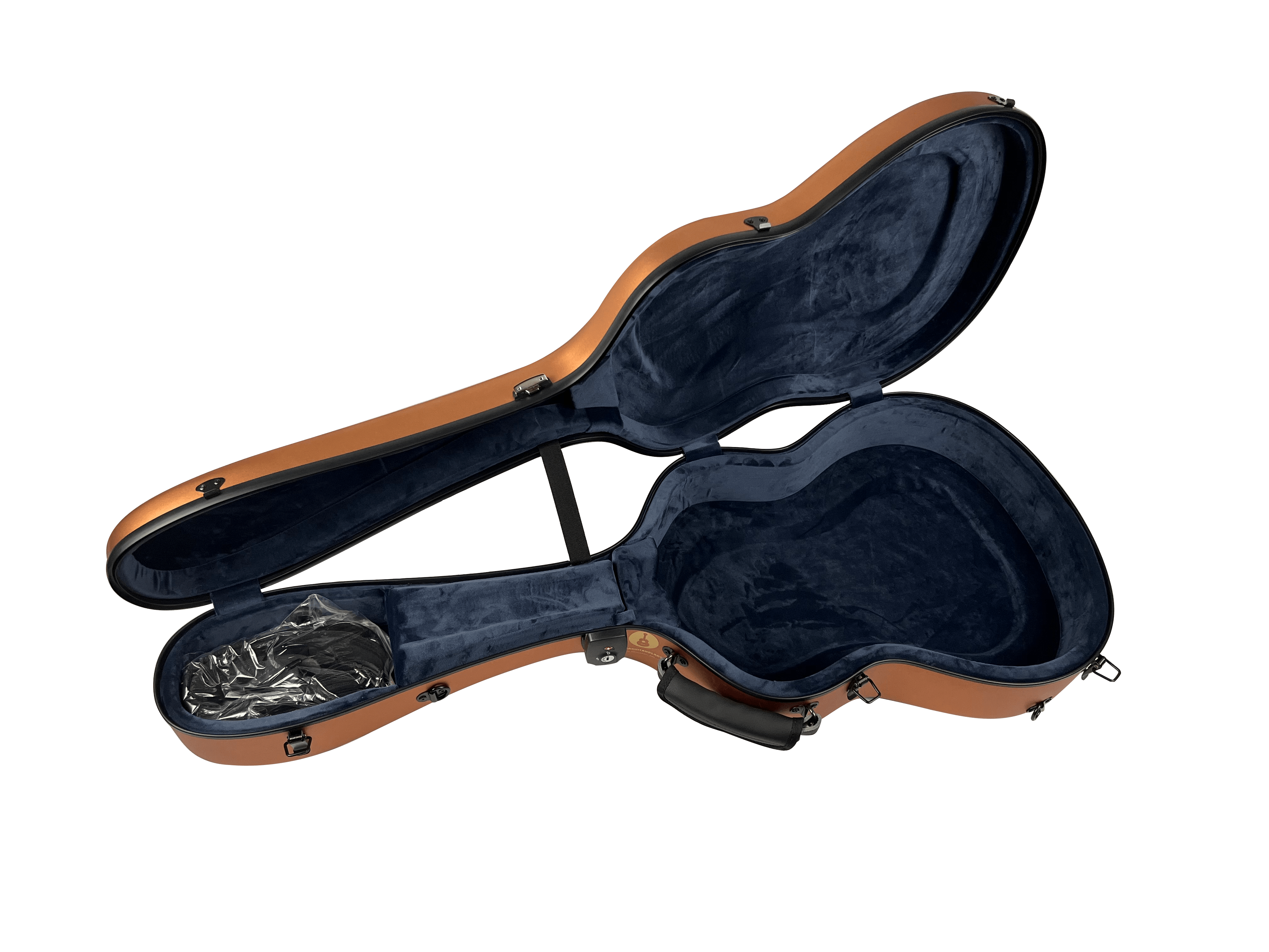 Étui pour guitare classique en Mousse M-case Noir, Bleu Marine-Beige