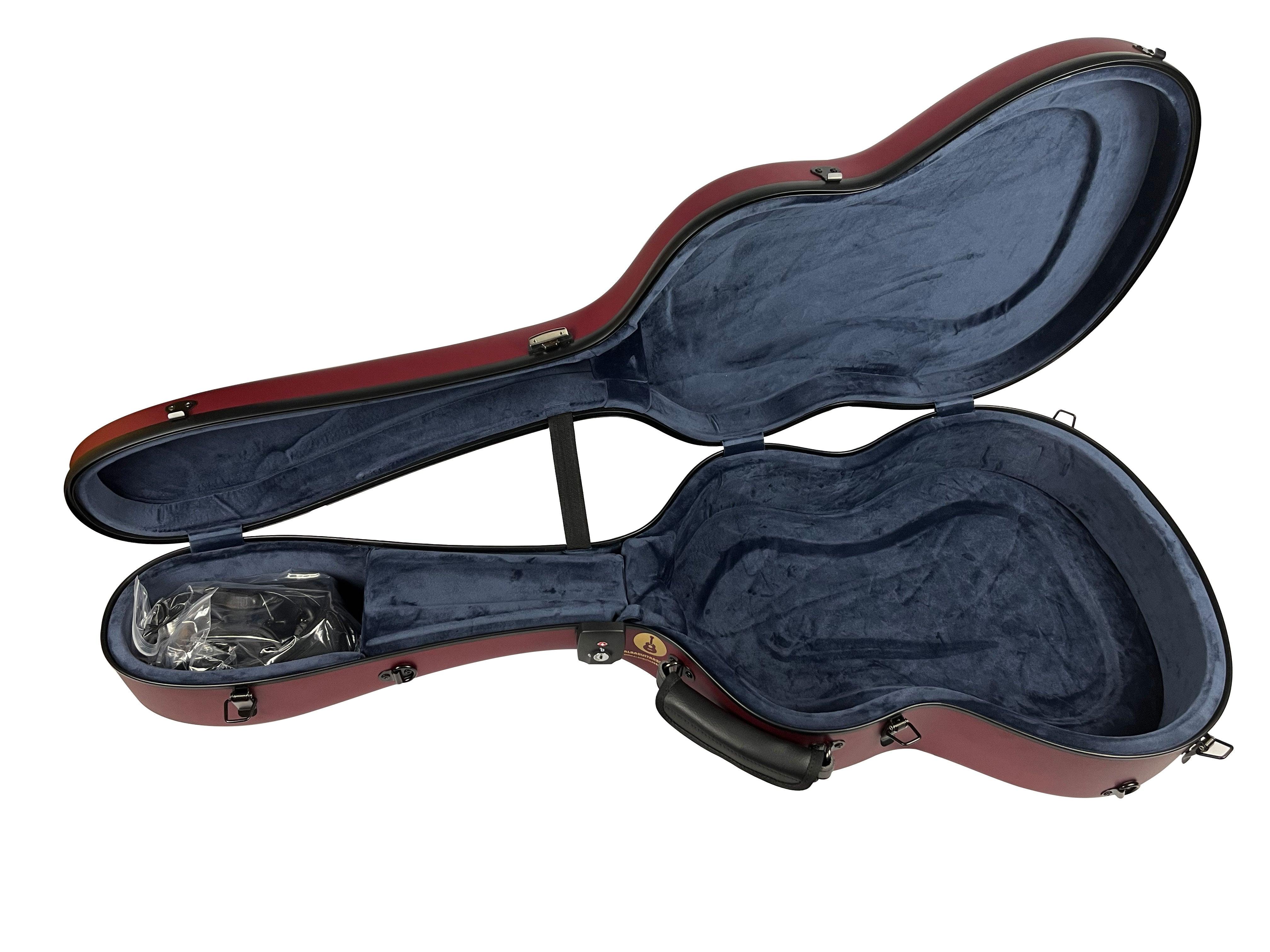 Carbon Case for Classical Guitar Acoustic, Flamenco guitar, Red Matte - mackazie